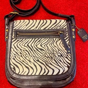 Fossil Zebra Print Leather crossbag